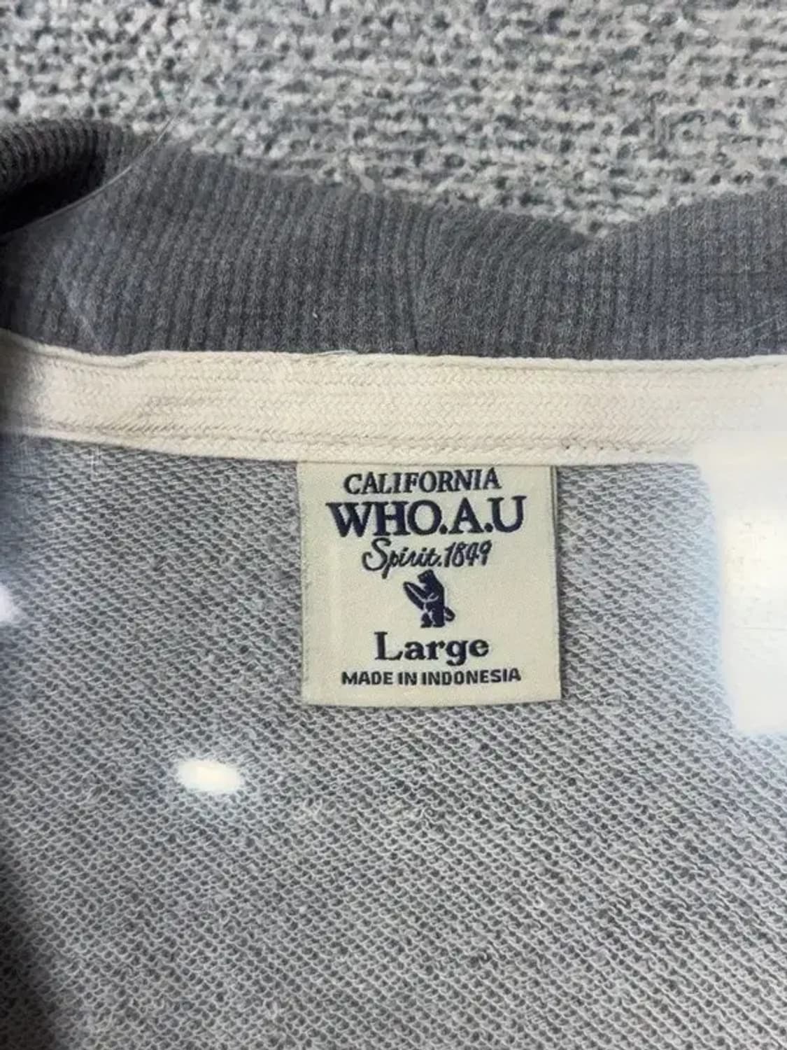 후아유 y2k 스펠 그레이 후드 집업 Large 상품이미지8