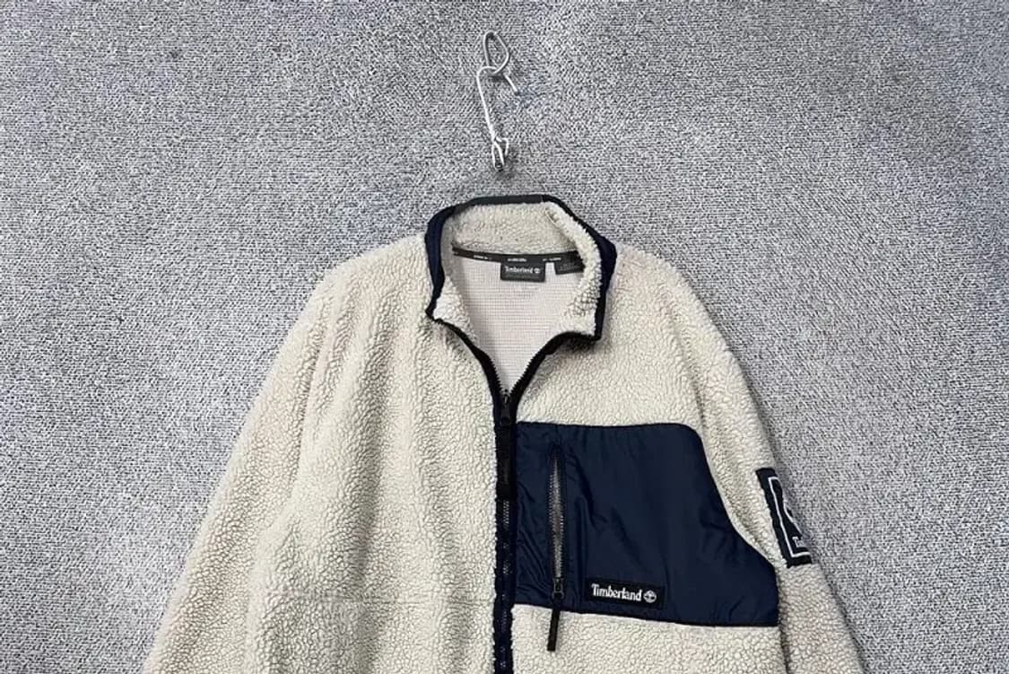 팀버랜드 크림 베이지 플리스 후리스 XL/TG 상품이미지3
