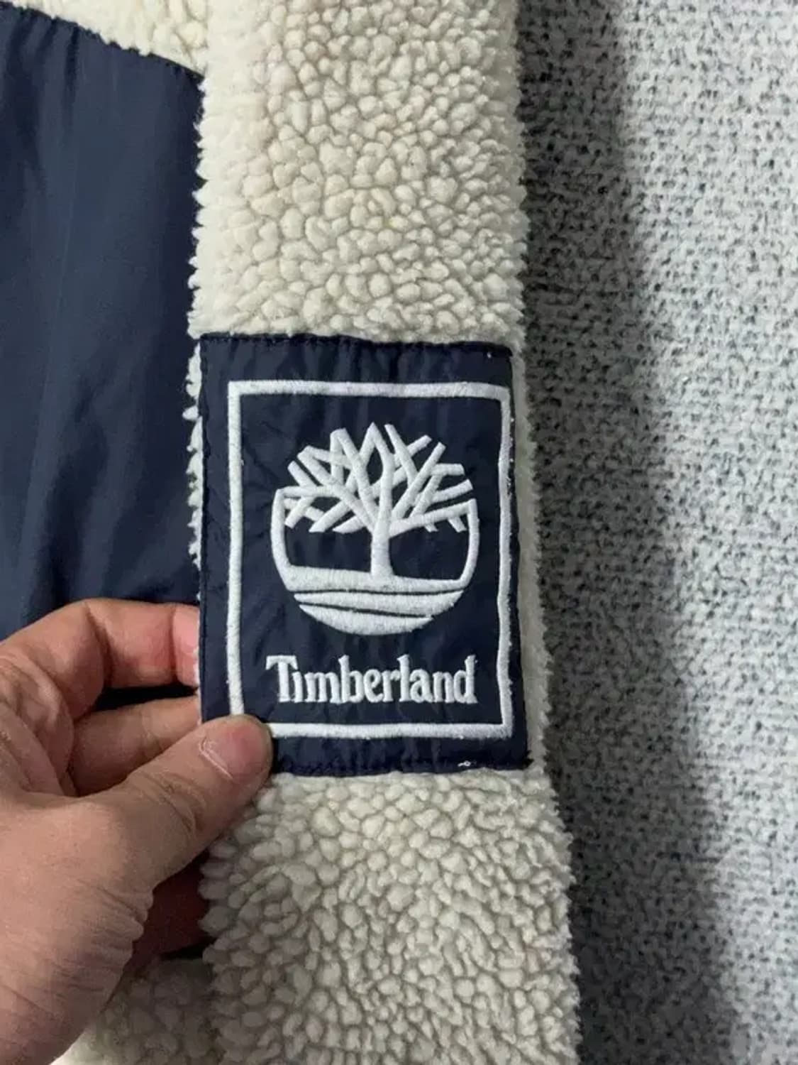 팀버랜드 크림 베이지 플리스 후리스 XL/TG 상품이미지7