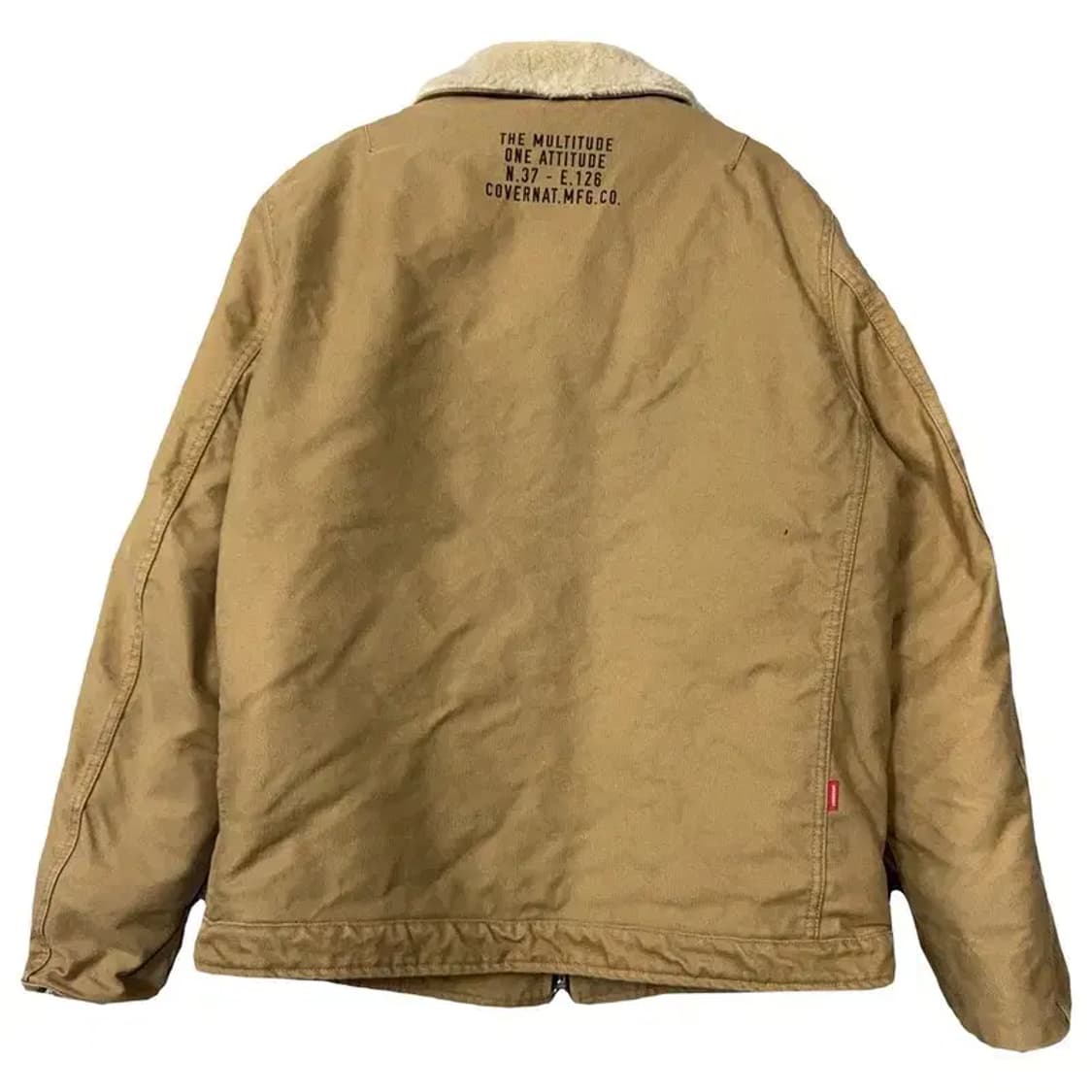 커버낫 베이지 빈티지 버튼 자켓 X-LARGE 상품이미지2