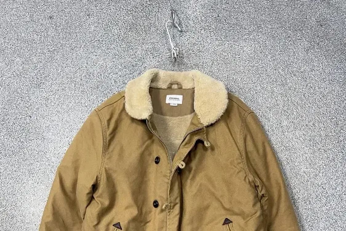 커버낫 베이지 빈티지 버튼 자켓 X-LARGE 상품이미지3