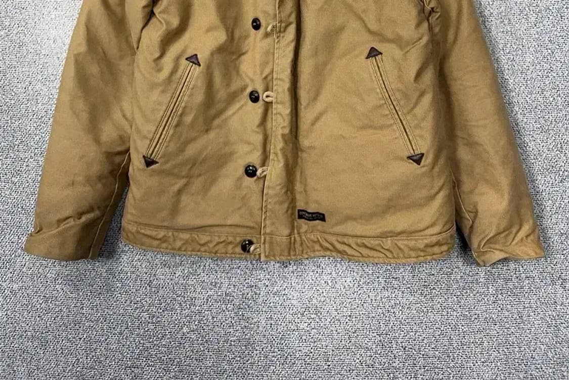 커버낫 베이지 빈티지 버튼 자켓 X-LARGE 상품이미지4