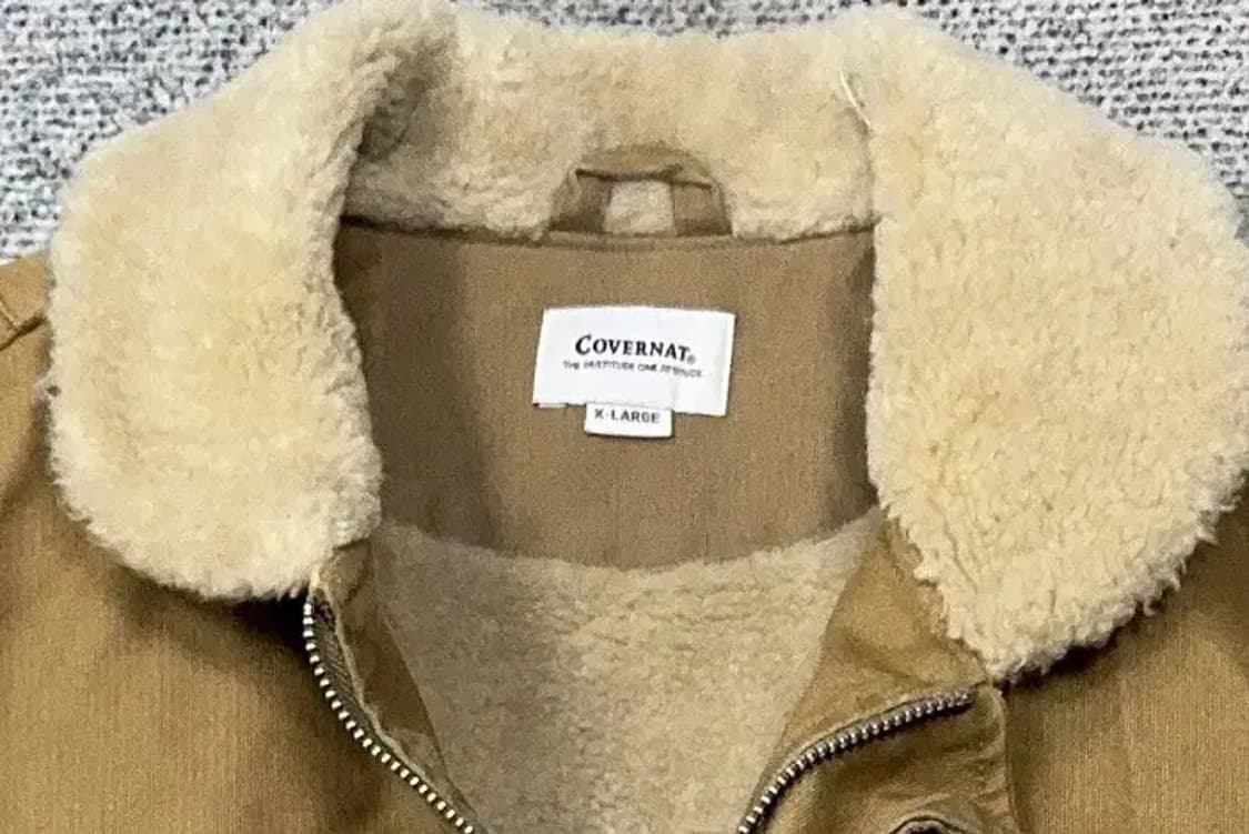 커버낫 베이지 빈티지 버튼 자켓 X-LARGE 상품이미지5