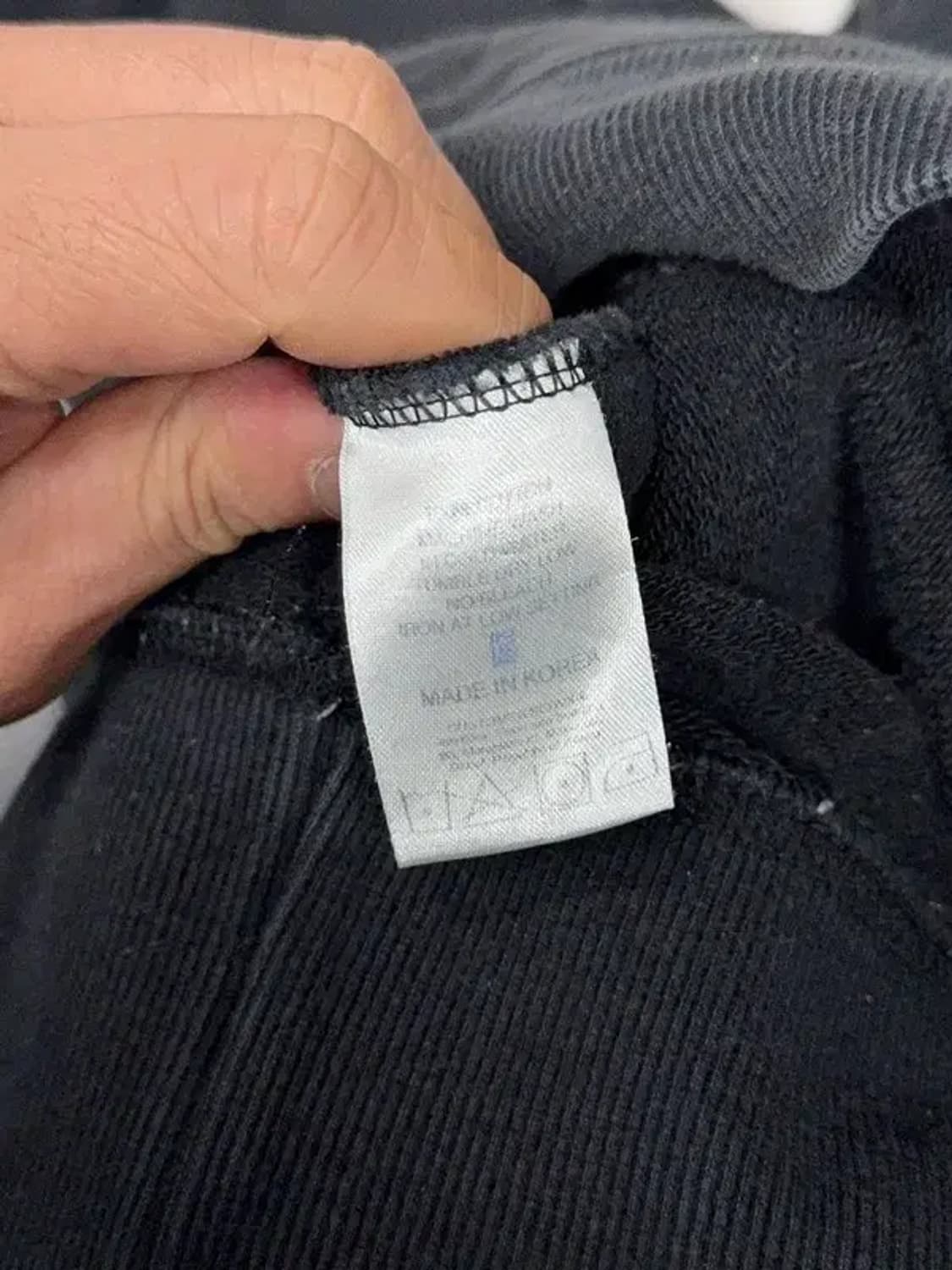 아임낫어휴먼비잉 프린팅 블랙 후드티 X-LARGE 상품이미지10