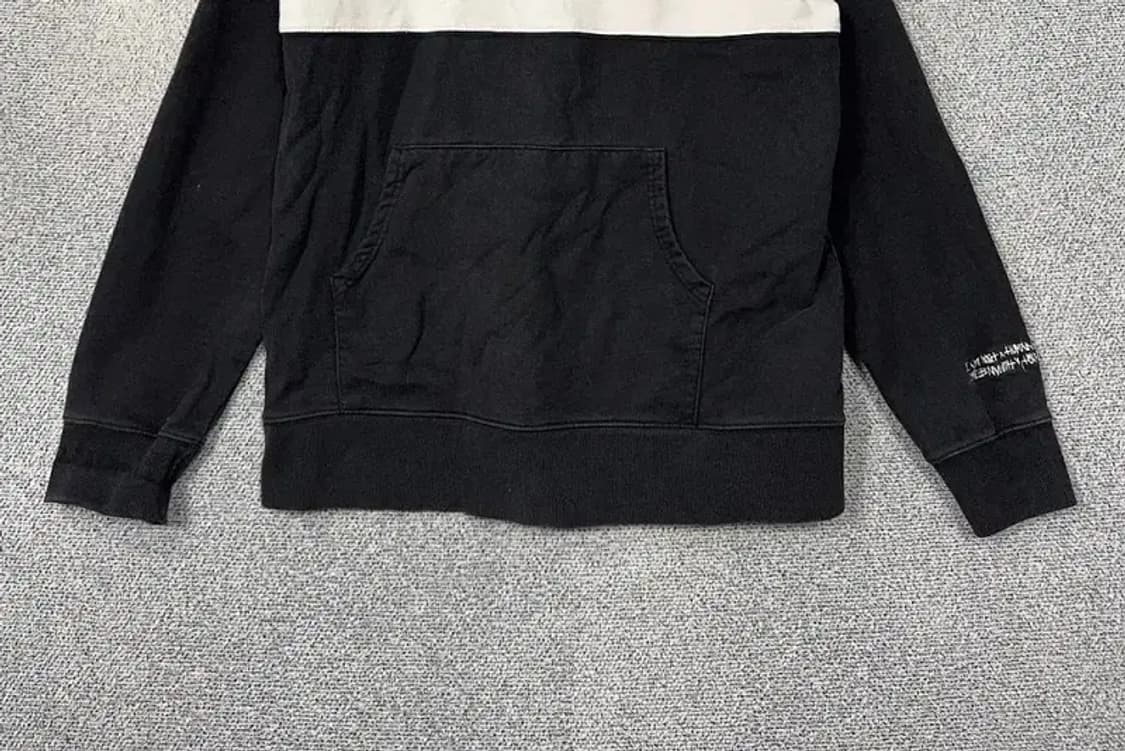 아임낫어휴먼비잉 프린팅 블랙 후드티 X-LARGE 상품이미지4