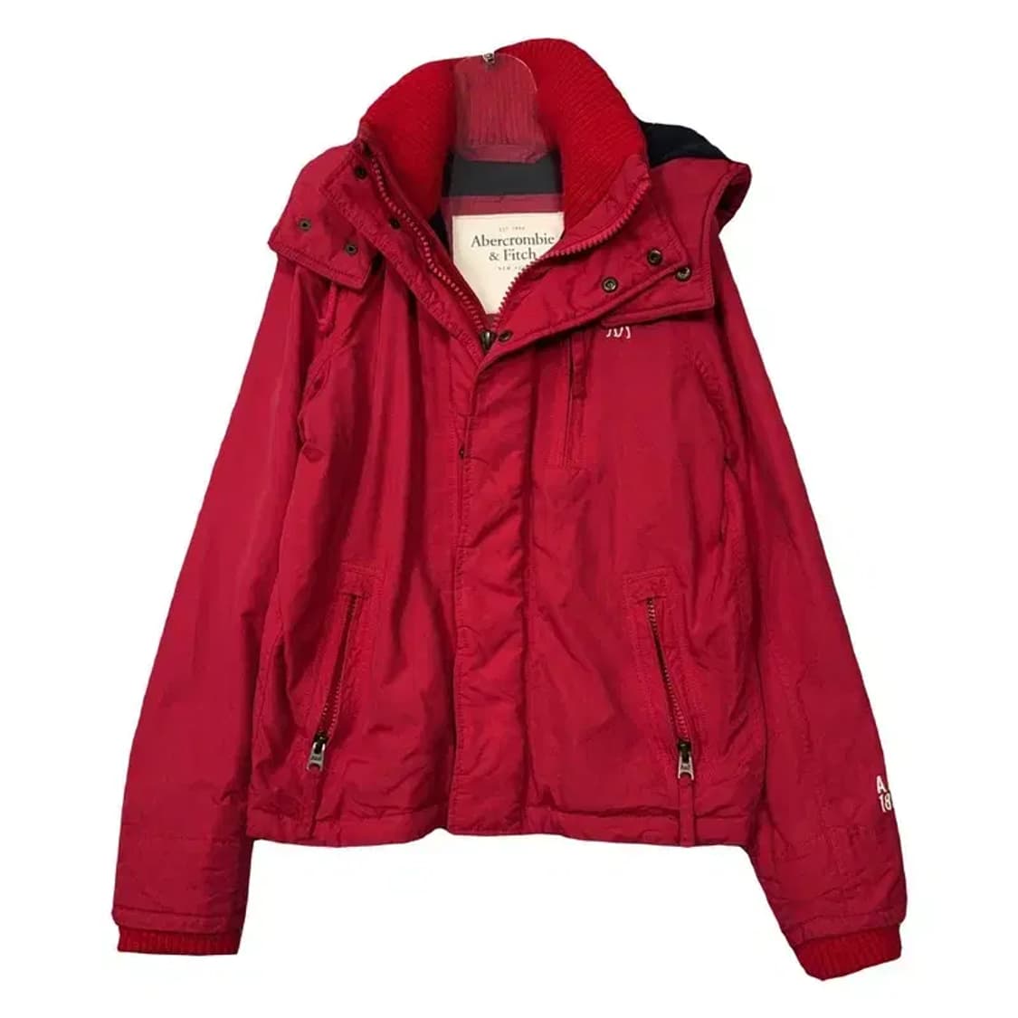 아베크롬비 레드 순록 자수 로고 윈드자켓 S 상품이미지1