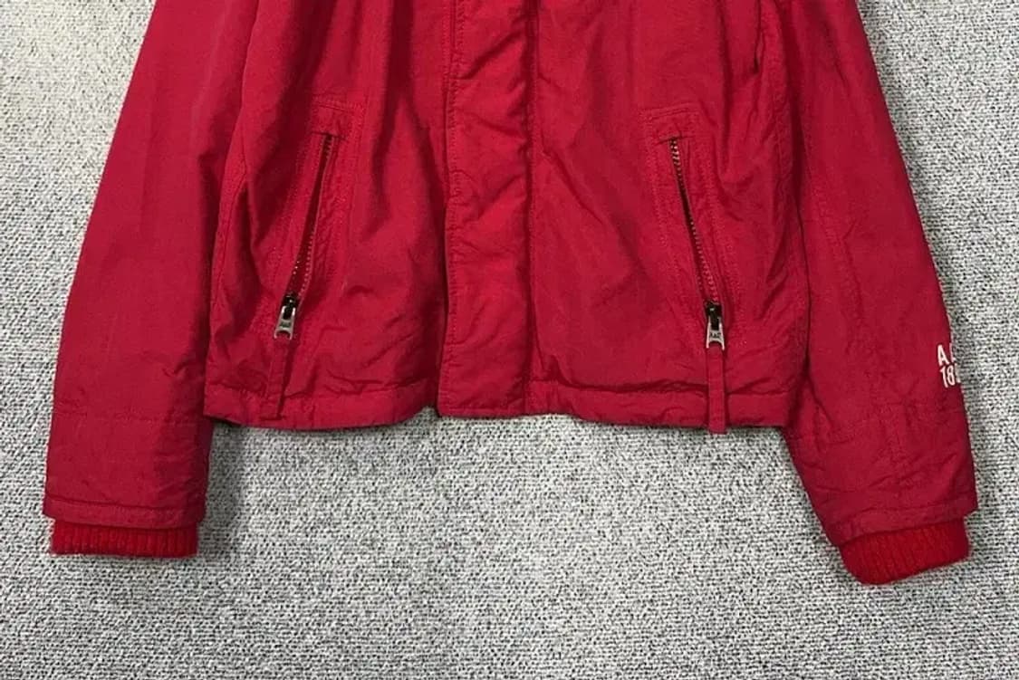 아베크롬비 레드 순록 자수 로고 윈드자켓 S 상품이미지4