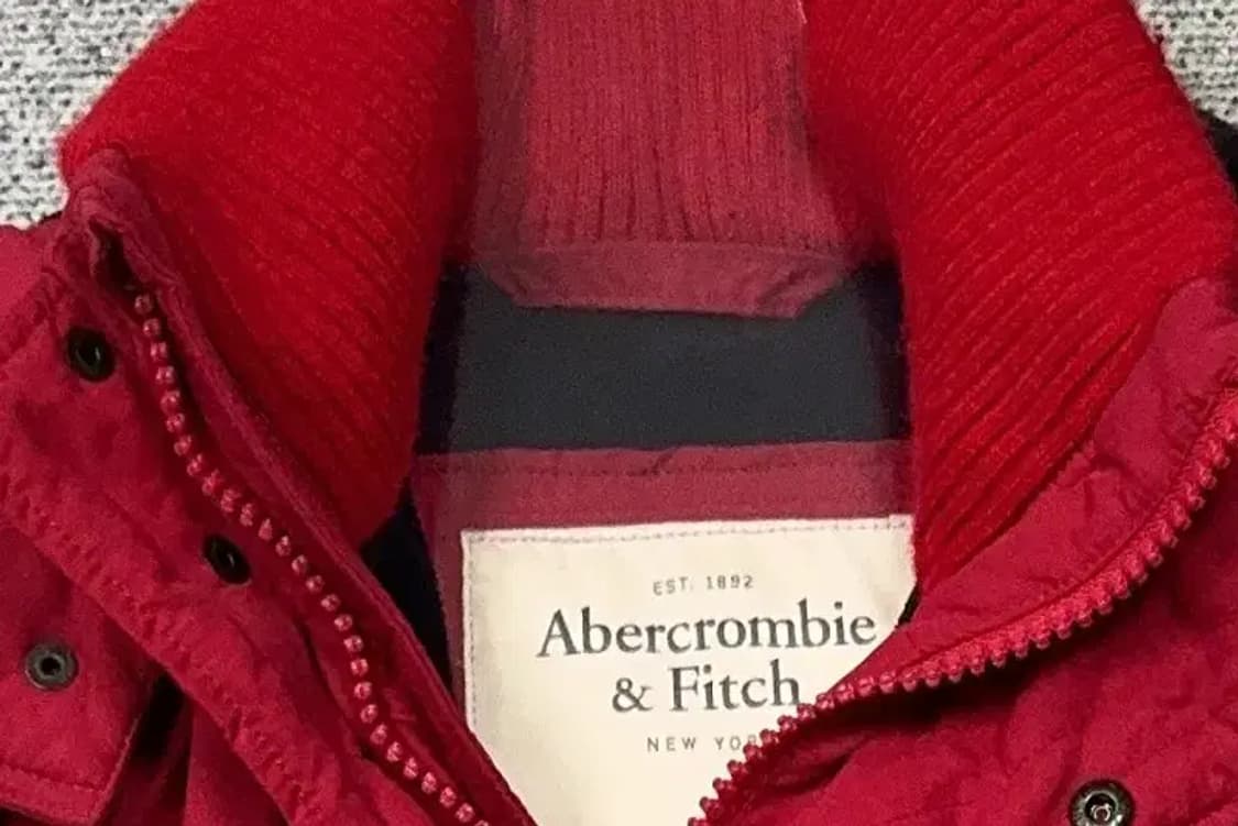아베크롬비 레드 순록 자수 로고 윈드자켓 S 상품이미지5