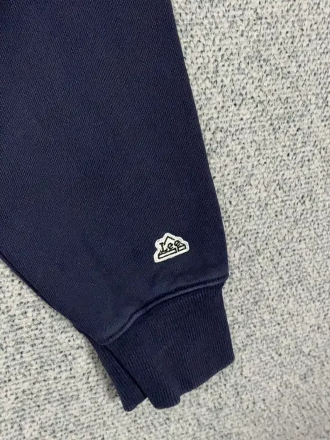 리 프린팅 네이비 후드티 L 상품이미지7