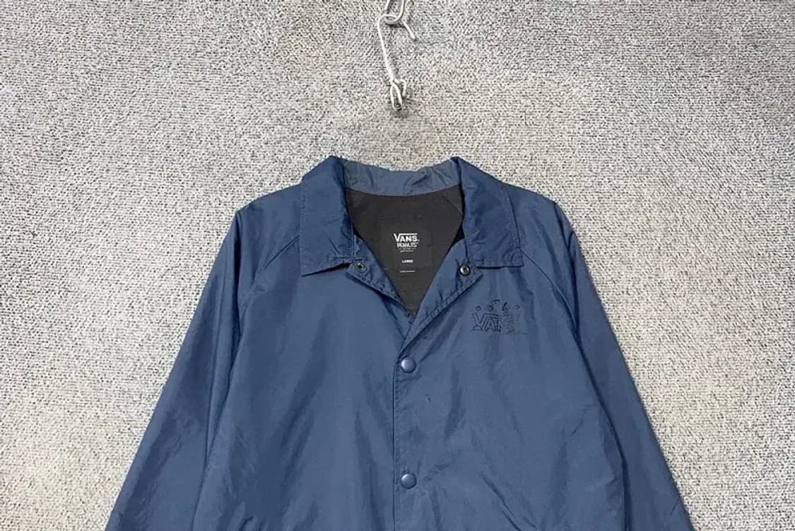 반스 네이비 코치 자켓 LARGE 상품이미지3