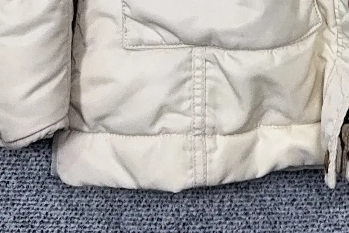 폴로 두산 크림 화이트 완장 금장 로고 N3B 여성 패딩 점퍼 XS 상품이미지6