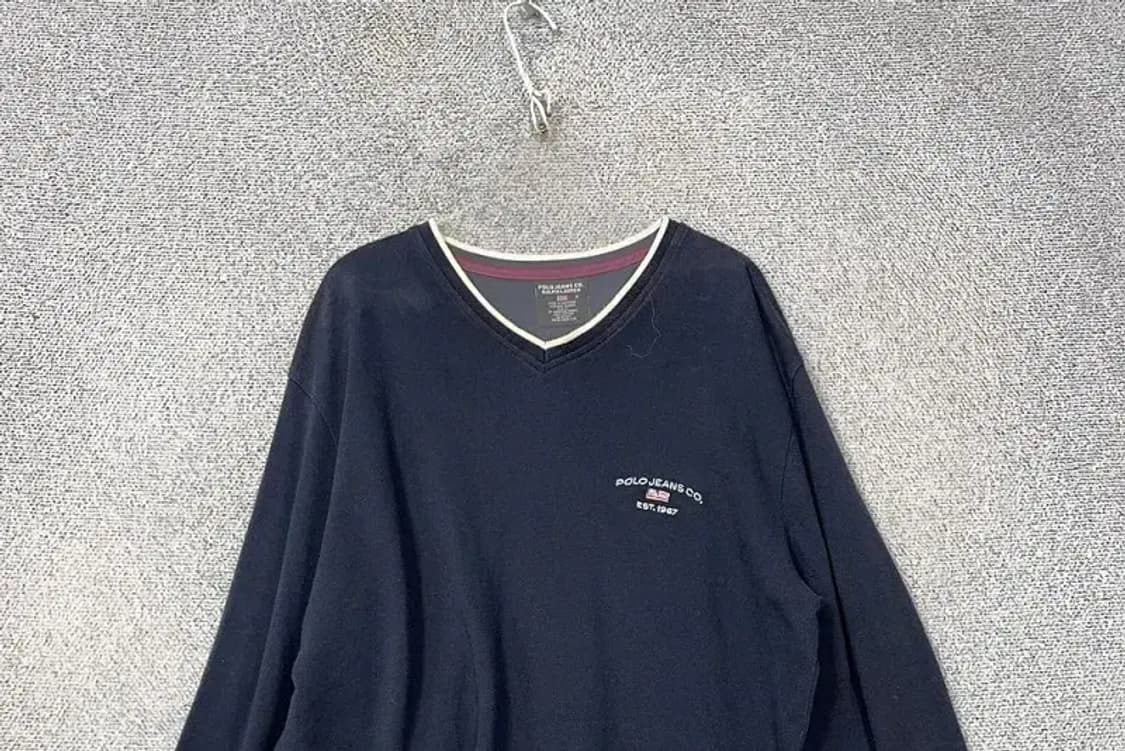 폴로 진스 컴퍼니 빈티지 슬리브 긴팔티 M 상품이미지3