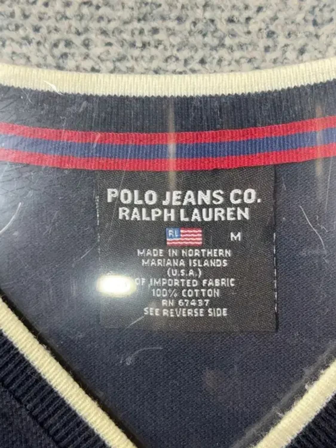 폴로 진스 컴퍼니 빈티지 슬리브 긴팔티 M 상품이미지8