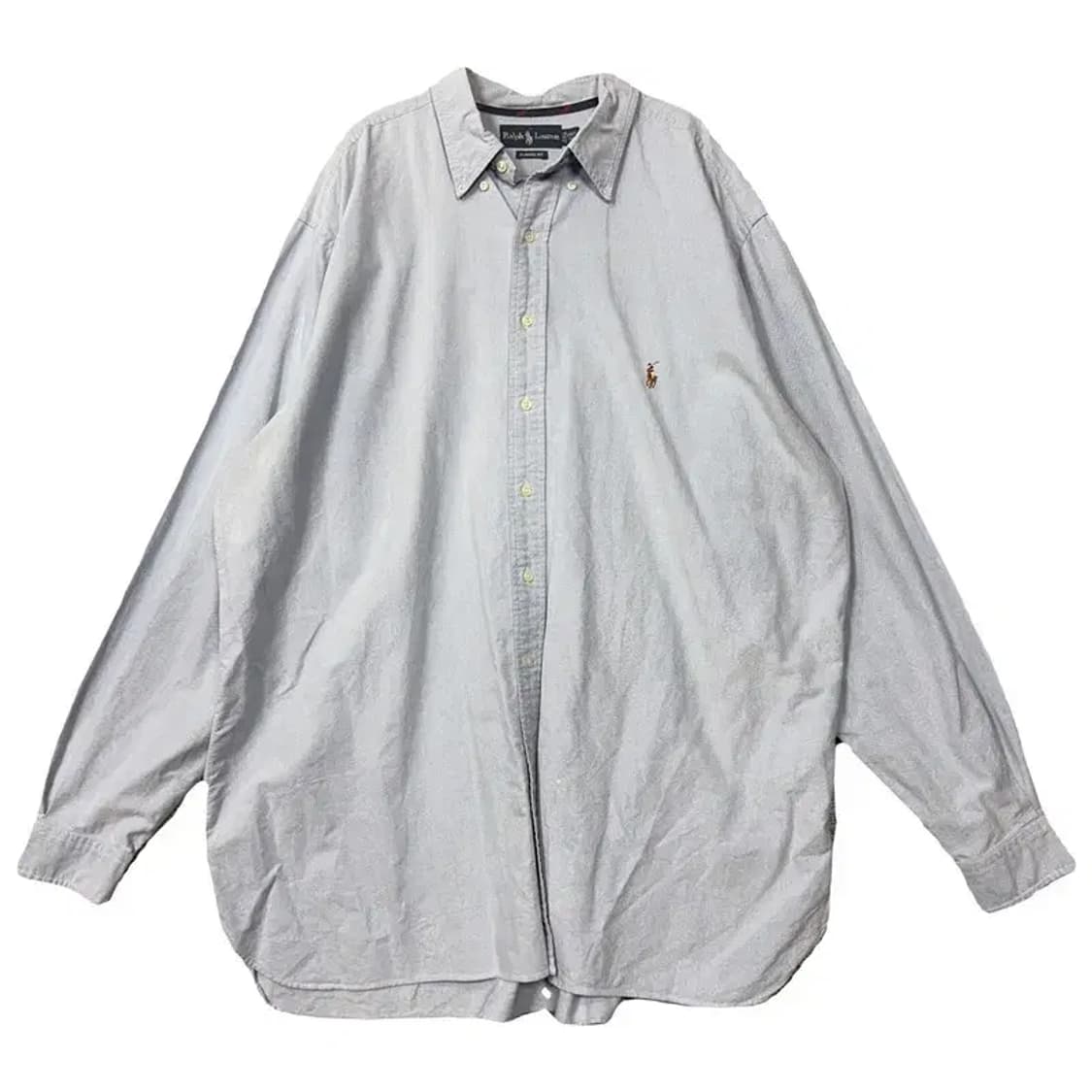 폴로 라이트 블루 오버 사이즈 옥스포드 셔츠 2XLT TALL 상품이미지1