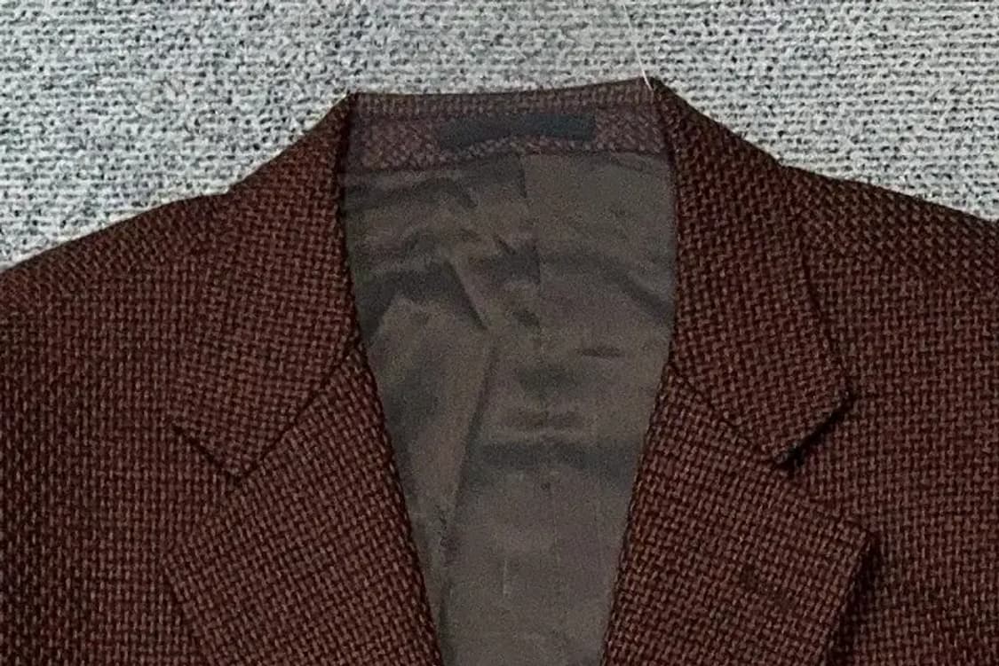 입생로랑 체크 브라운 클래식 블레이저 108 상품이미지5