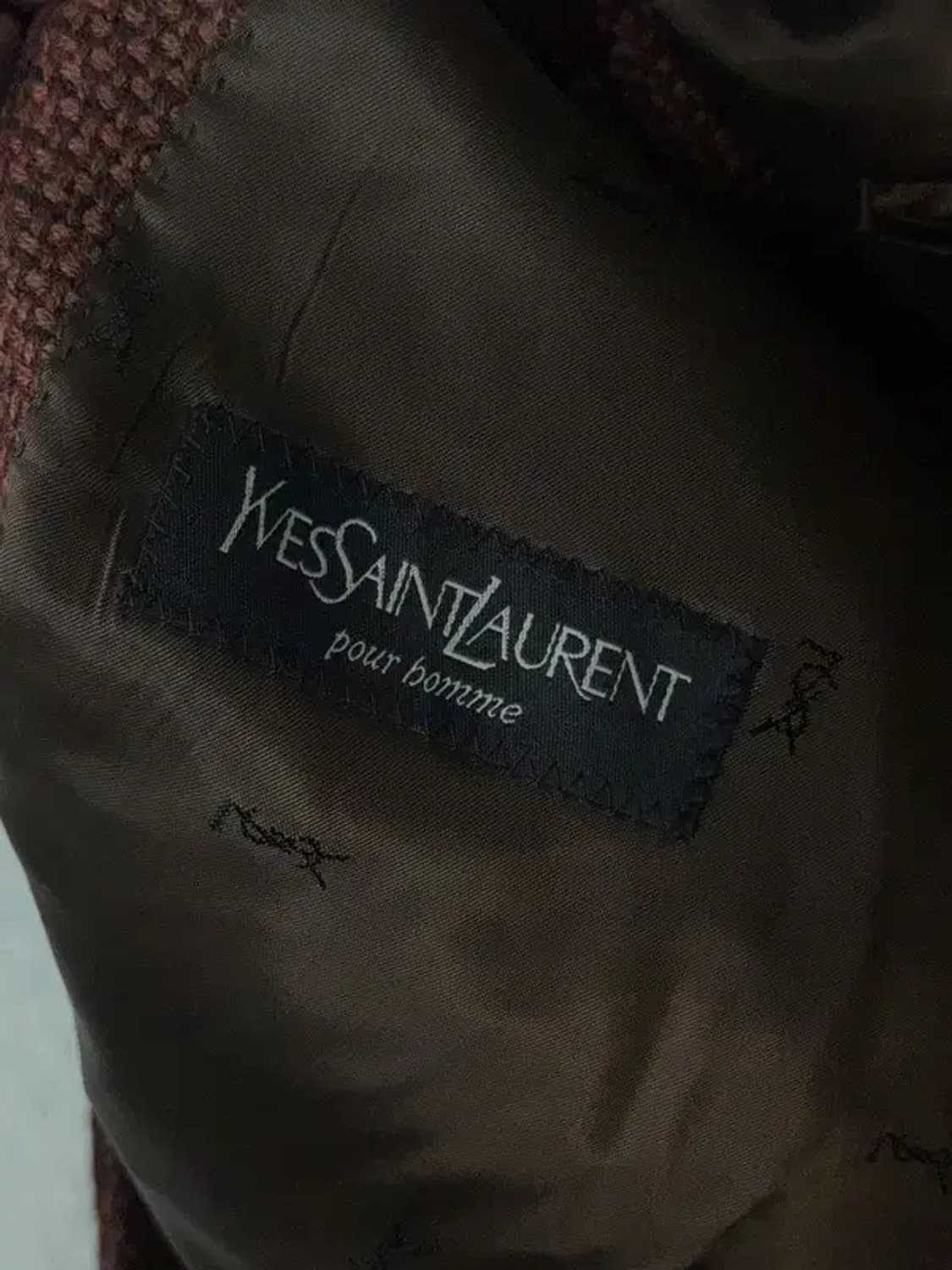 입생로랑 체크 브라운 클래식 블레이저 108 상품이미지7