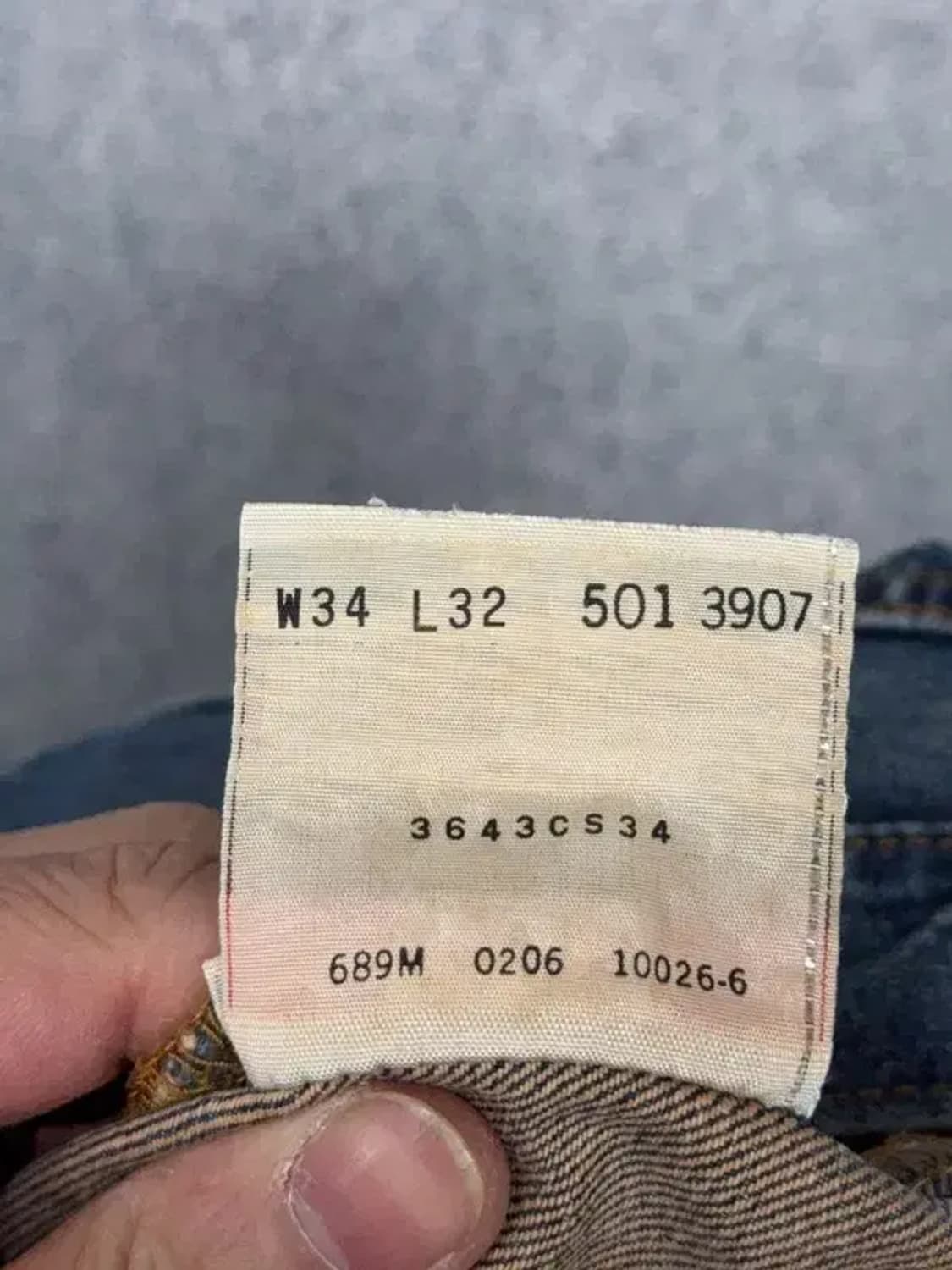 리바이스 00s 501 빈티지 워싱 데님 팬츠 34 32 상품이미지10