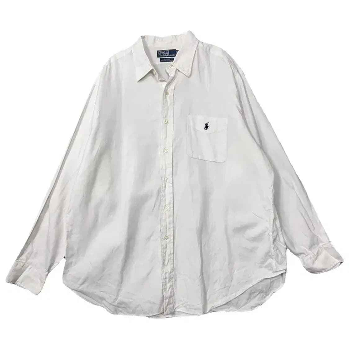 폴로 랄프로렌 화이트 앤드류핏 셔츠 XXL 상품이미지1