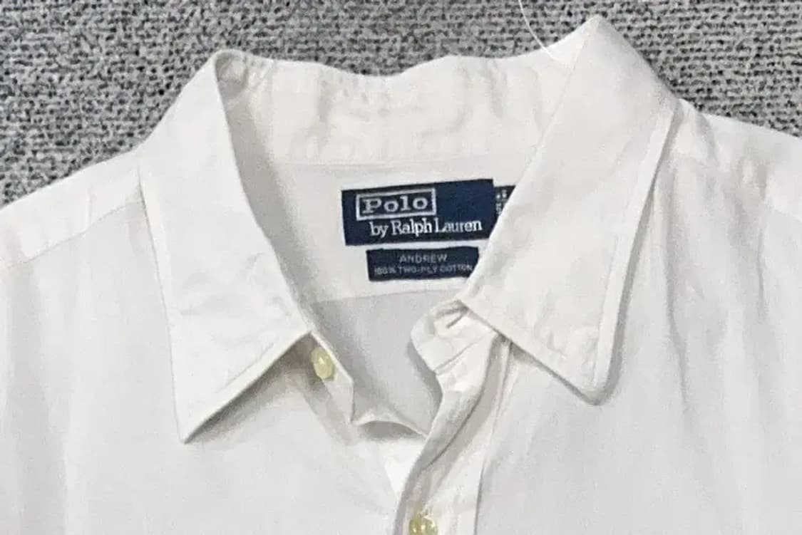 폴로 랄프로렌 화이트 앤드류핏 셔츠 XXL 상품이미지5