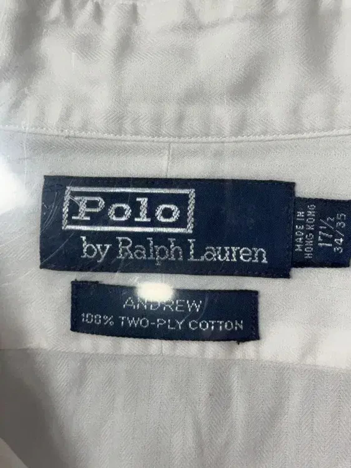 폴로 랄프로렌 화이트 앤드류핏 셔츠 XXL 상품이미지8