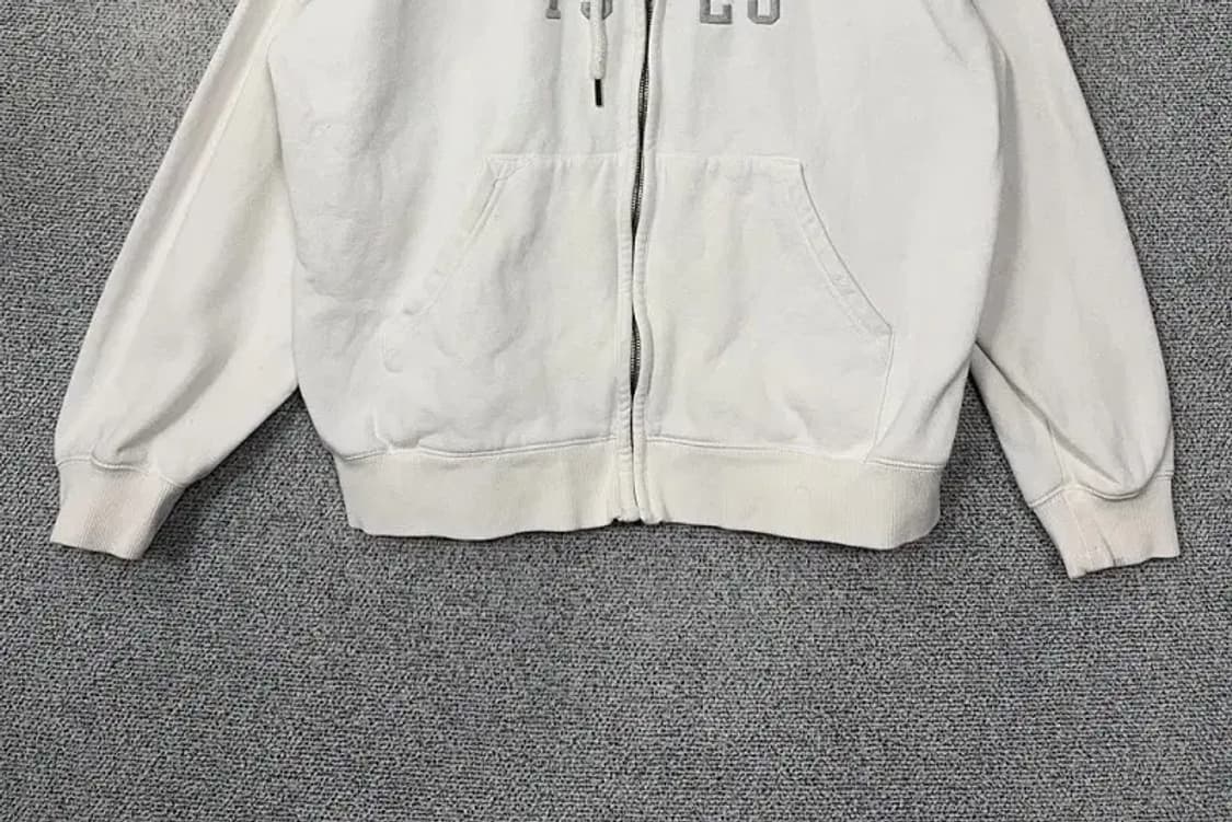 후아유 Y2K 크림 화이트 빈티지 후드집업 M 상품이미지4