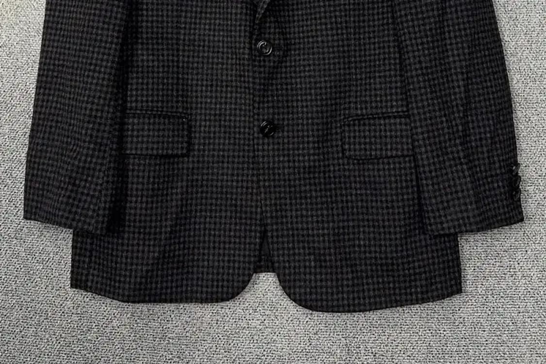 입생로랑 체크 블랙 블레이저 100 상품이미지4