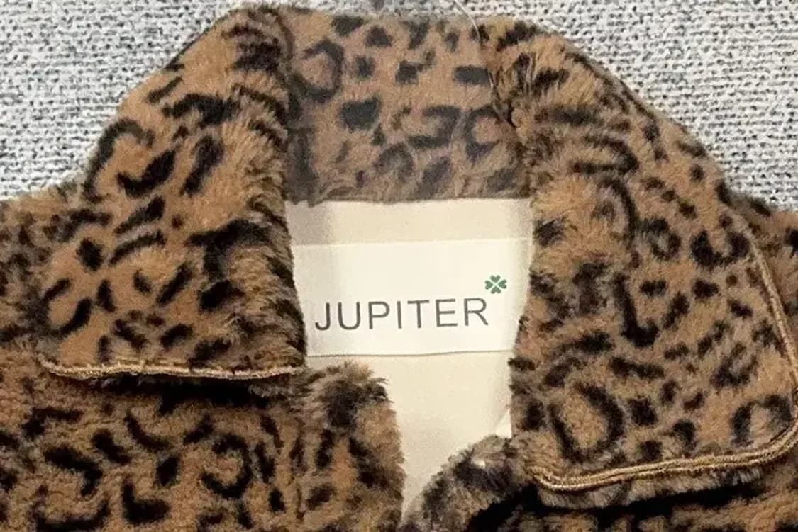 여성 빈티지 호피 무늬 뽀글이 후리스 자켓 FREE 상품이미지5