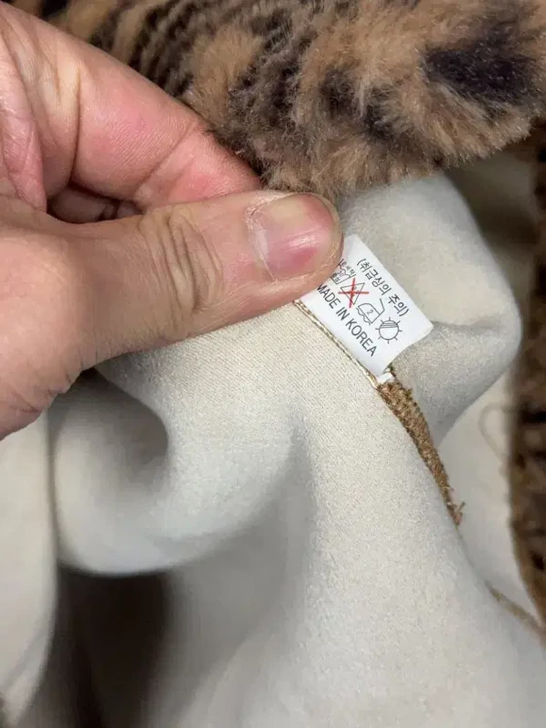 여성 빈티지 호피 무늬 뽀글이 후리스 자켓 FREE 상품이미지9