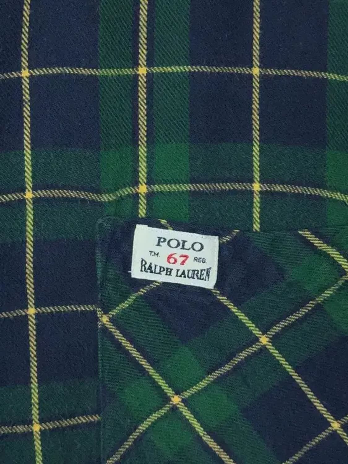 폴로 랄프로렌 그린 플란넬 빈티지 오버핏 셔츠 S 상품이미지6