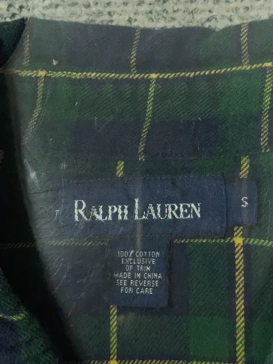 폴로 랄프로렌 그린 플란넬 빈티지 오버핏 셔츠 S 상품이미지7
