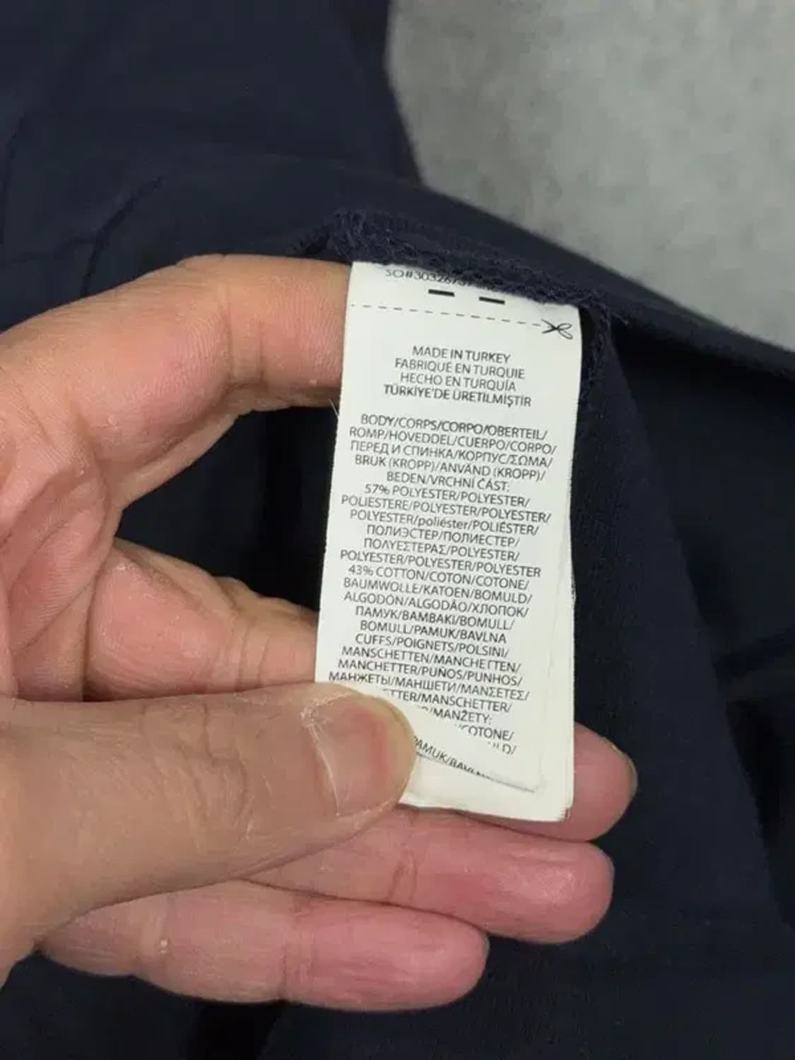 폴로 랄프로렌 네이비 로고 후드 집업 XL 상품이미지10