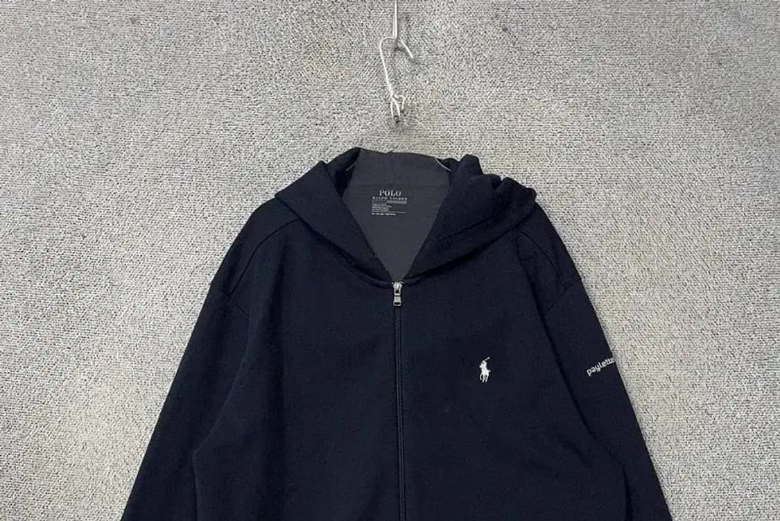 폴로 랄프로렌 네이비 로고 후드 집업 XL 상품이미지3