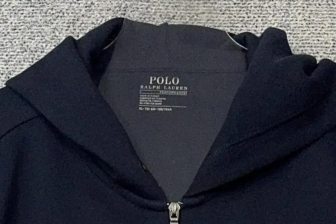 폴로 랄프로렌 네이비 로고 후드 집업 XL 상품이미지5