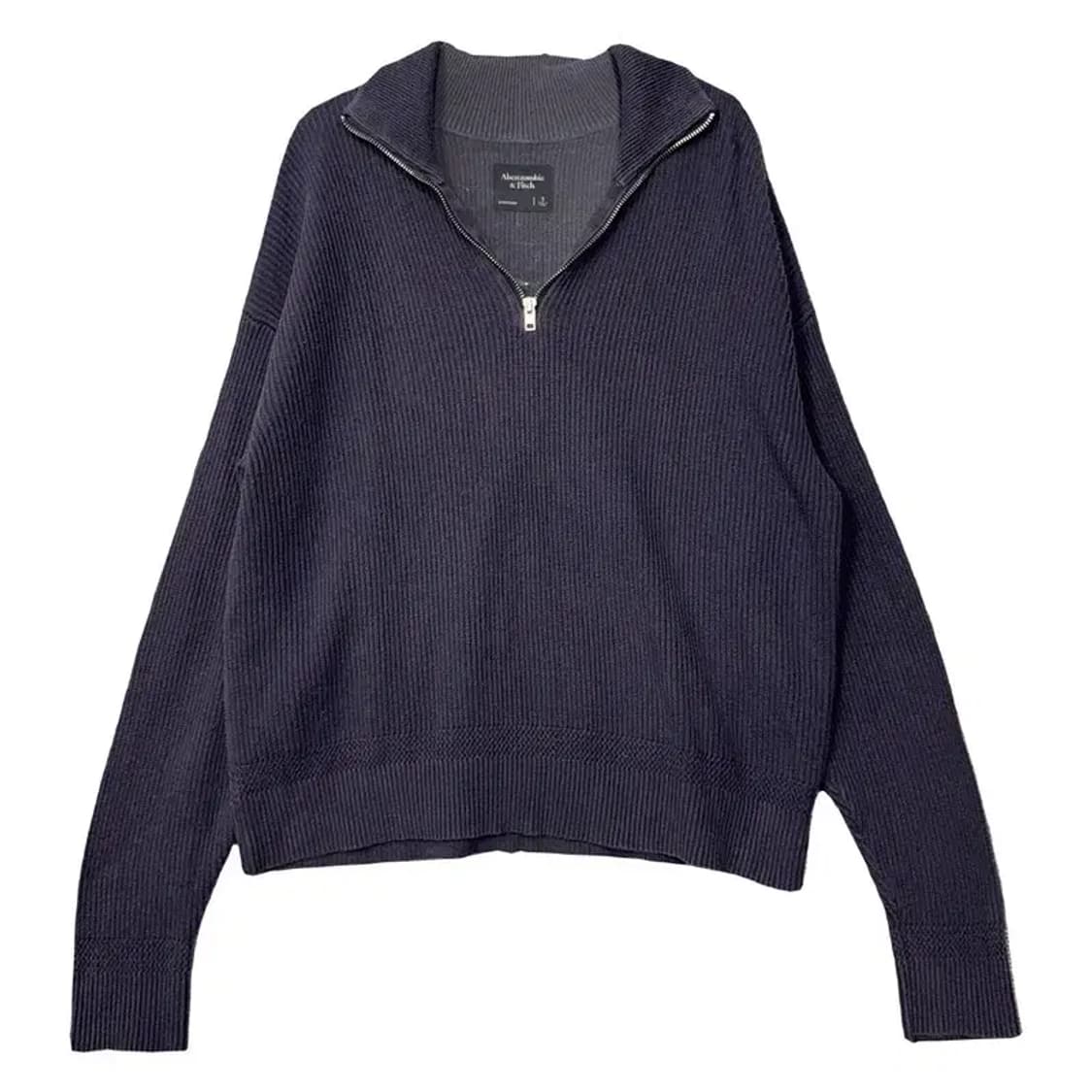 아베크롬비 네이비 캐주얼 반집업 니트 S 상품이미지1