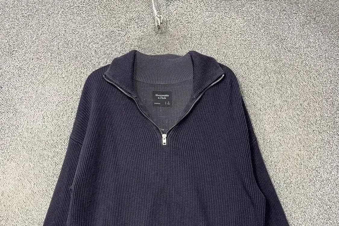 아베크롬비 네이비 캐주얼 반집업 니트 S 상품이미지3