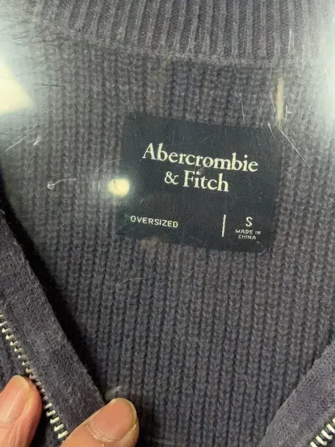 아베크롬비 네이비 캐주얼 반집업 니트 S 상품이미지7