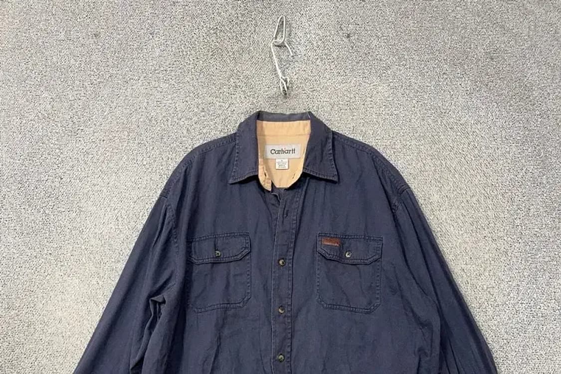 칼하트 네이비 투포켓 빈티지 오버핏 셔츠 L 상품이미지3