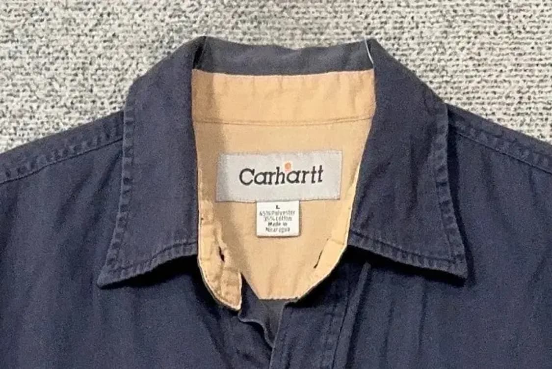 칼하트 네이비 투포켓 빈티지 오버핏 셔츠 L 상품이미지5