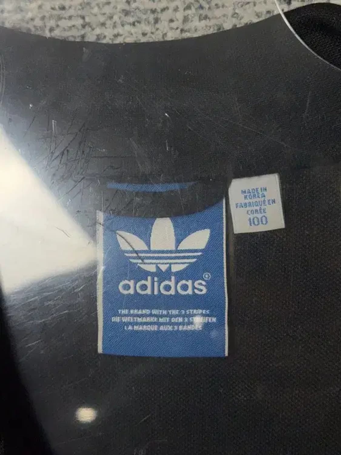 아디다스 검흰 유로파 트랙탑 집업 저지 100 상품이미지6