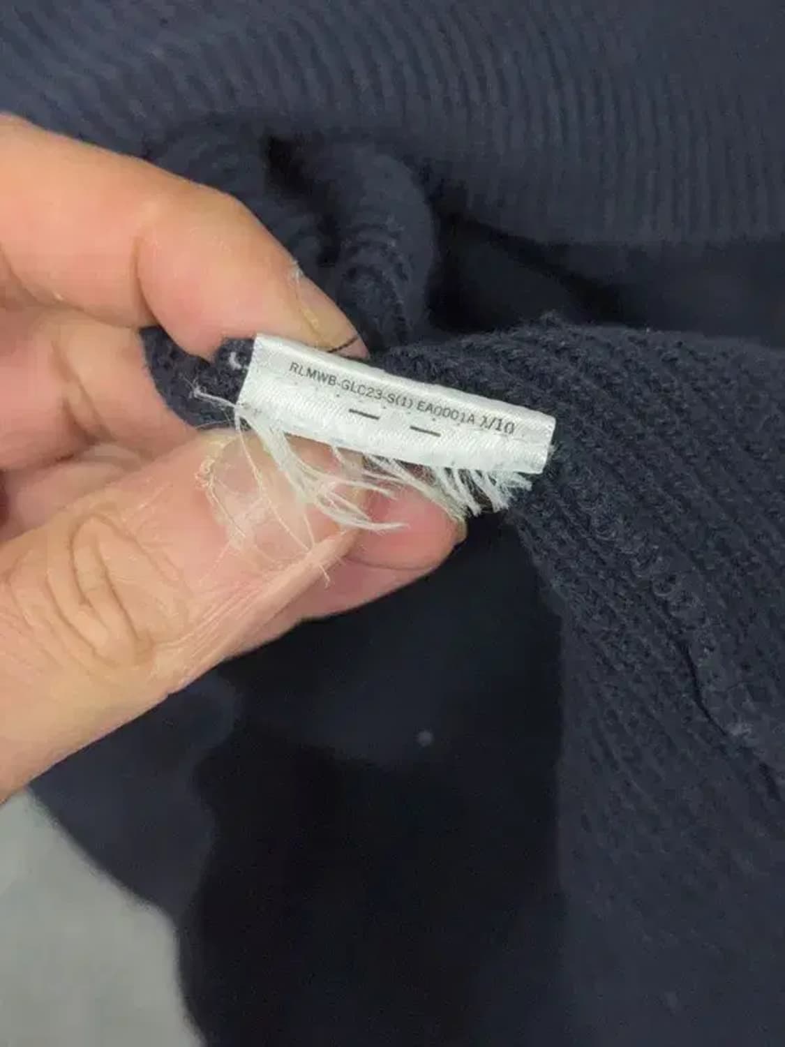 폴로 랄프로렌 네이비 로고 니트 집업 L 상품이미지8