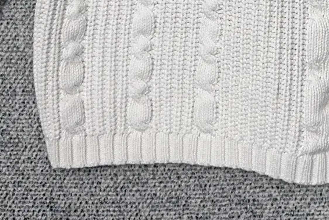 울리치 화이트 오버핏 케이블 니트 M 상품이미지6