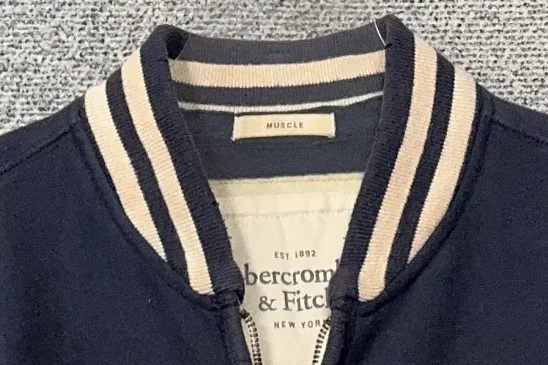 아베크롬비 스펠 자수 Y2K 단가라 블루종 L 상품이미지5