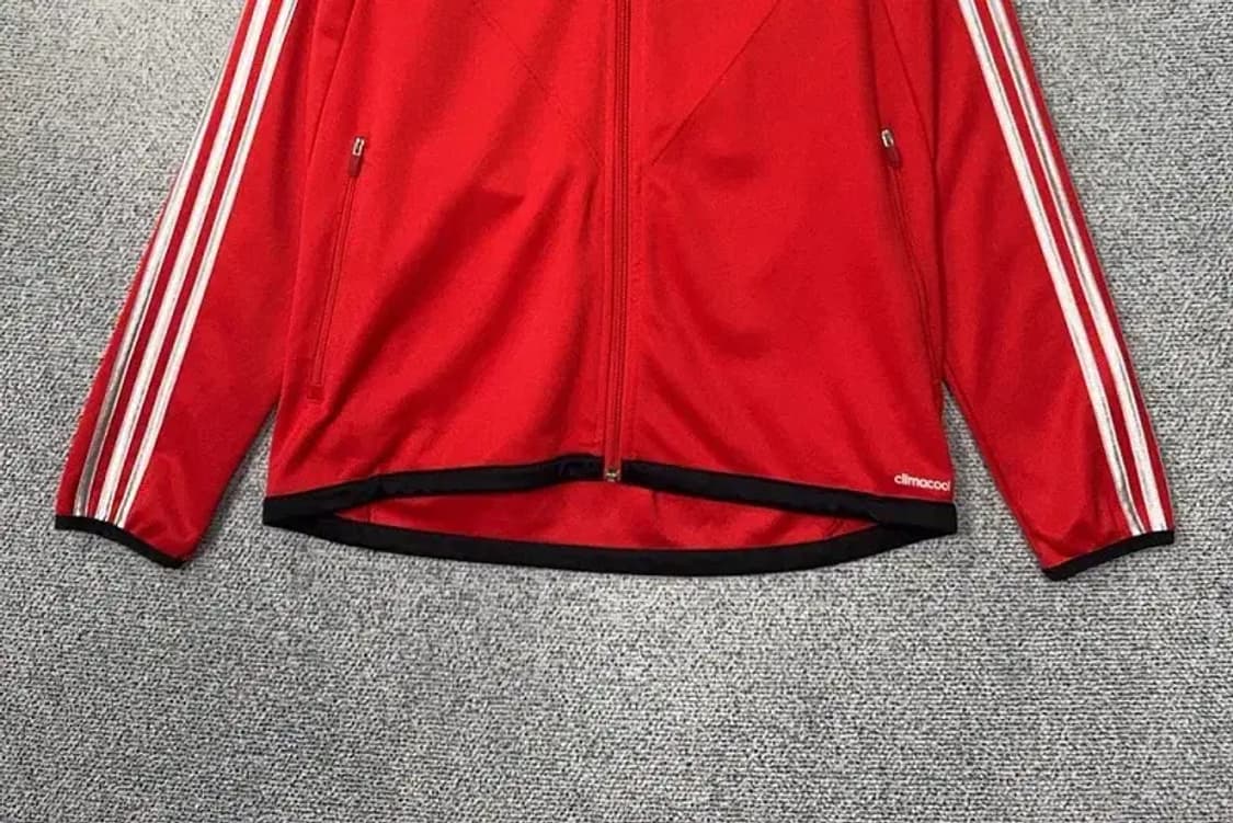 아디다스 독일 빨흰 트랙탑 집업 저지 100 상품이미지4