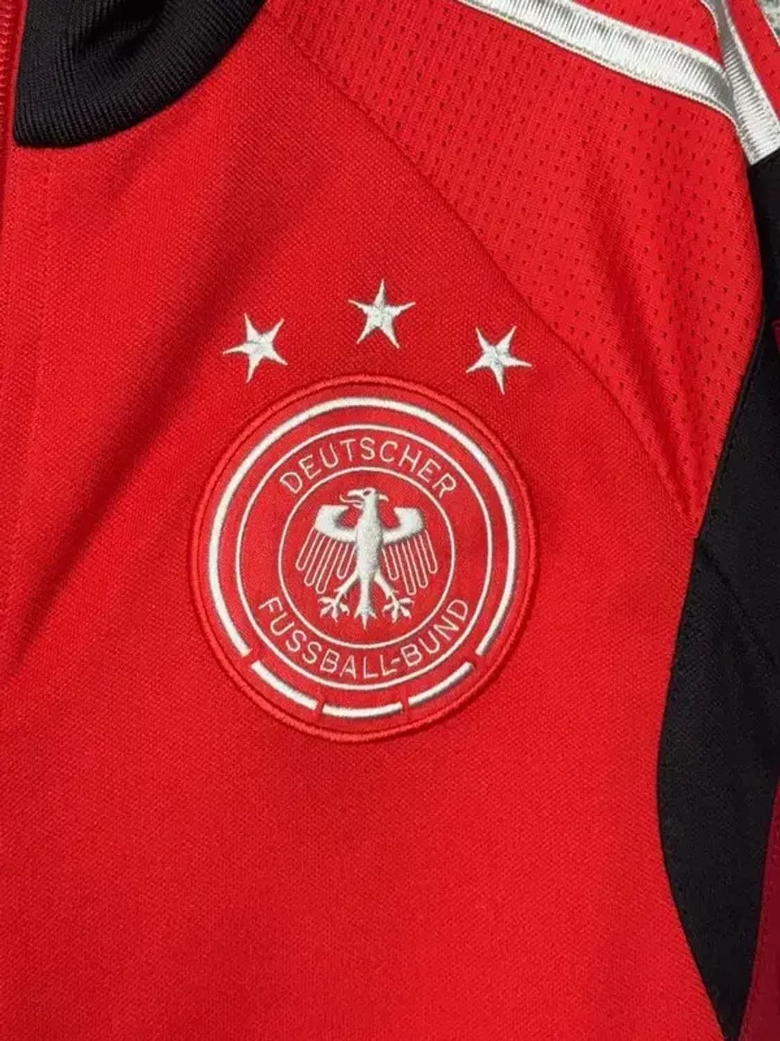 아디다스 독일 빨흰 트랙탑 집업 저지 100 상품이미지6