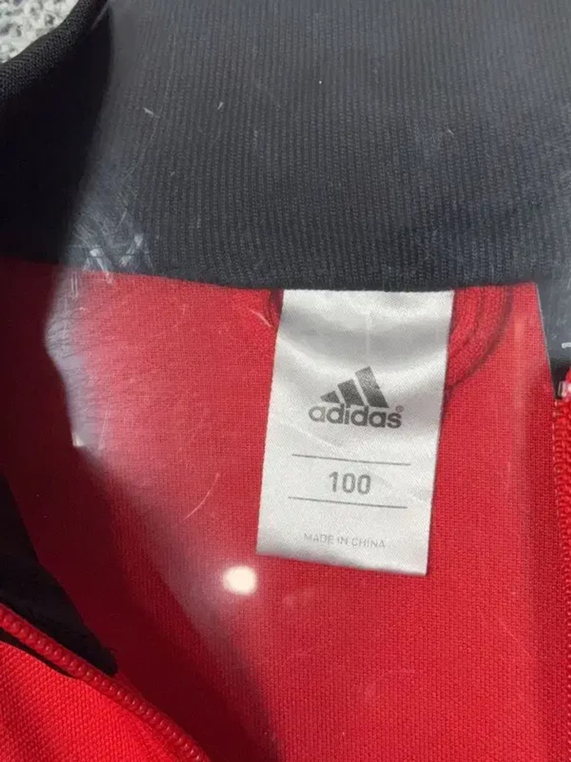 아디다스 독일 빨흰 트랙탑 집업 저지 100 상품이미지8