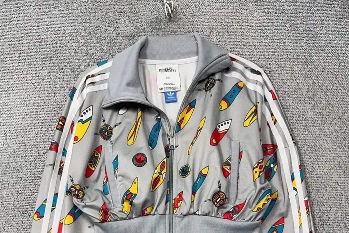 아디다스 제레미스캇 크롭 빈티지 트랙탑 집업 저지 90 상품이미지3