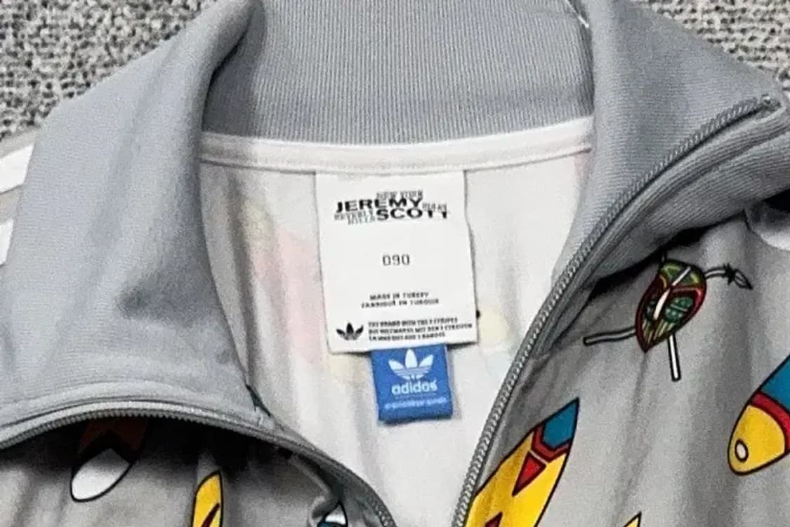 아디다스 제레미스캇 크롭 빈티지 트랙탑 집업 저지 90 상품이미지5