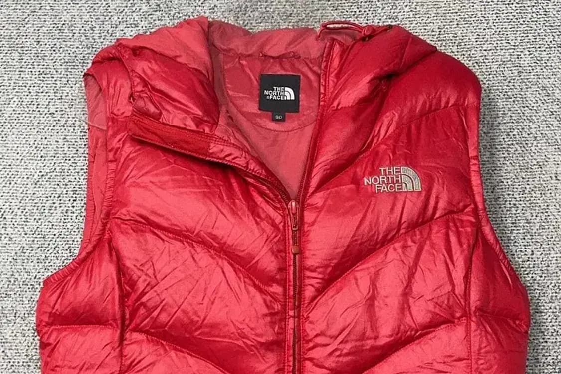 노스페이스 800 레드 다운 패딩 조끼 90 상품이미지3