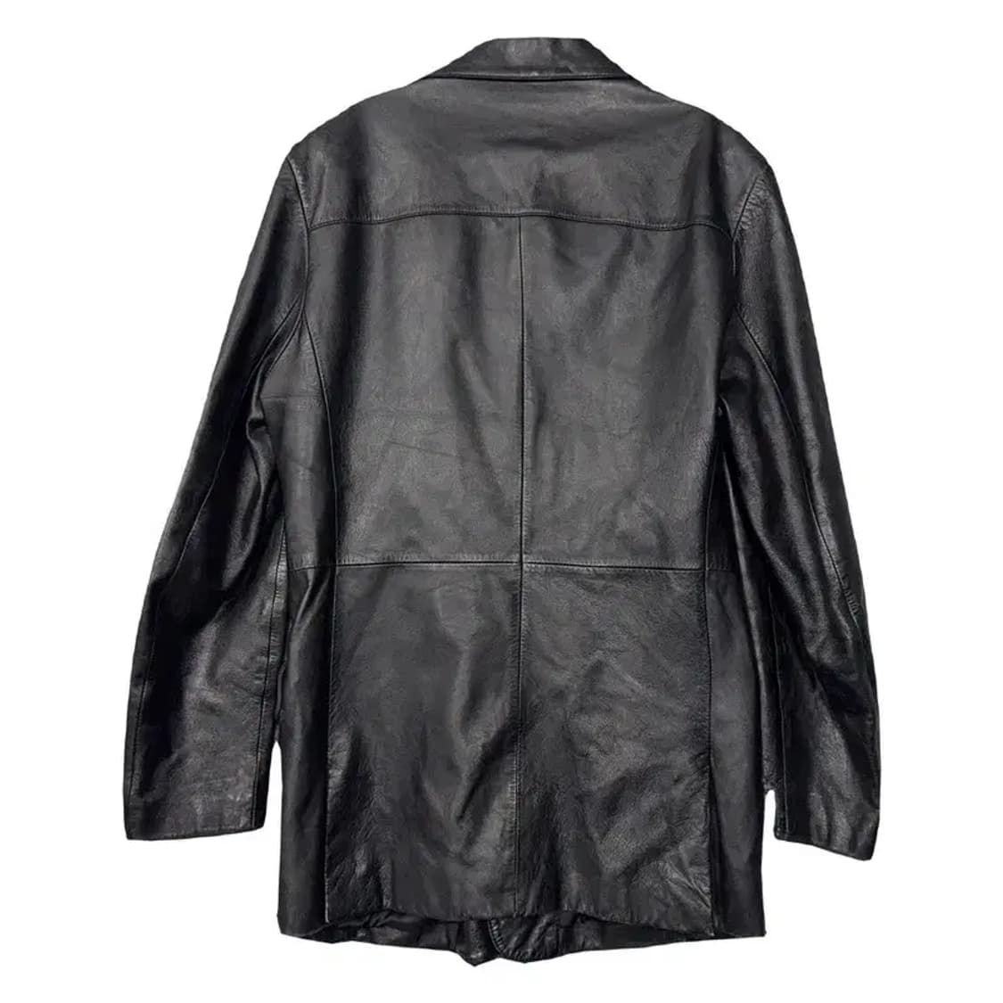 빈티지 블랙 양가죽 블레이저 XL 상품이미지2