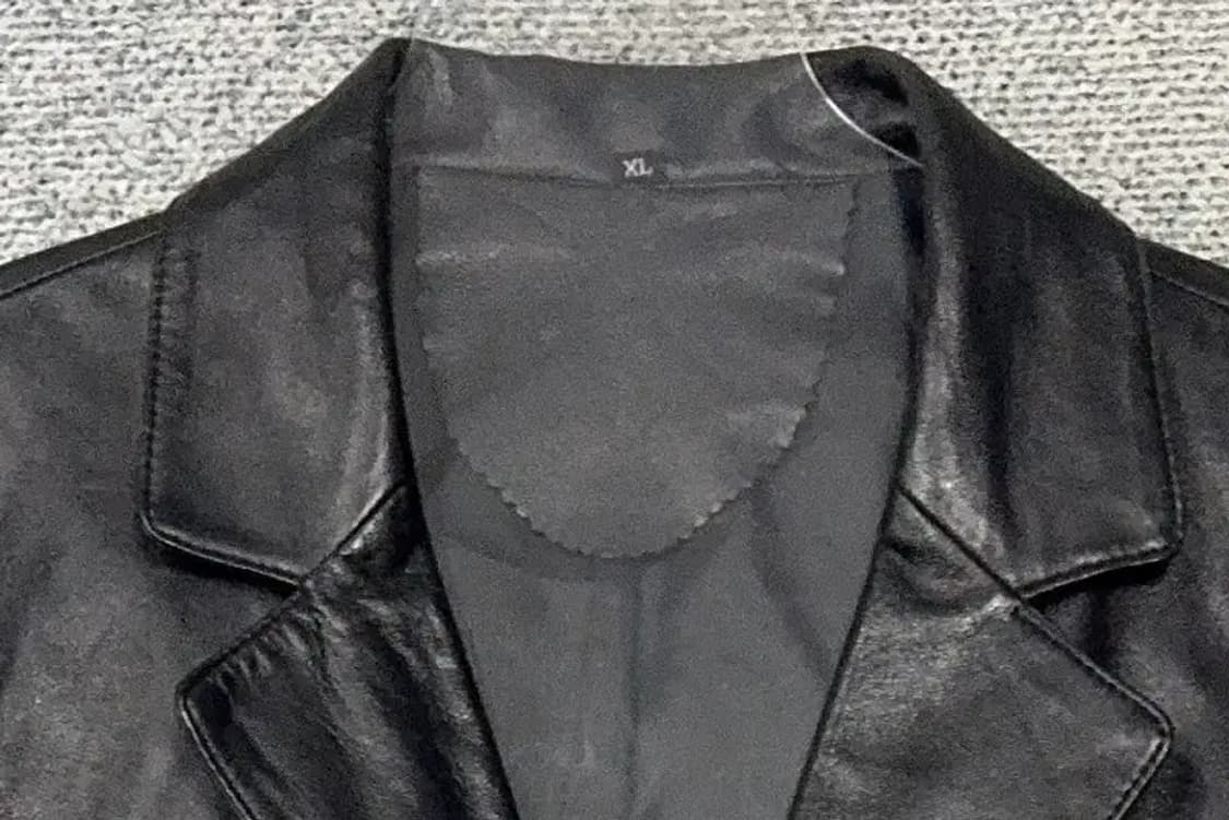 빈티지 블랙 양가죽 블레이저 XL 상품이미지5